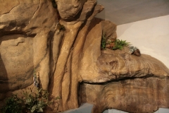 Felsgestaltung in Saunalandschaft